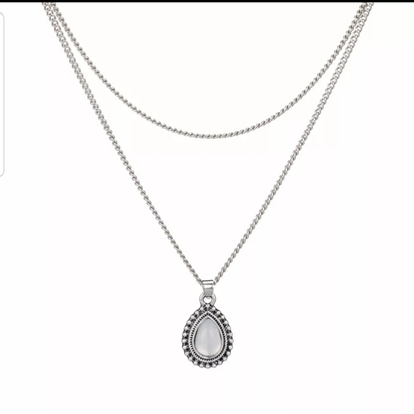 *Apple* Layered Silver Necklace - Picture 4 of 6